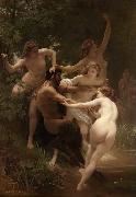 Adolphe William Bouguereau Nymphs and Satyr (mk26) Spain oil painting reproduction